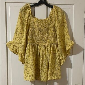 Hayden Yellow Floral Blouse